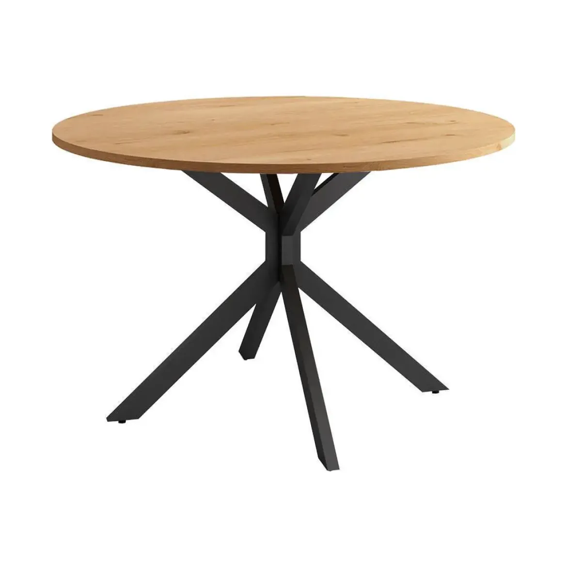 Mesa Wako Circular 120 cm Estuctura Negra BOGAL CNG051N