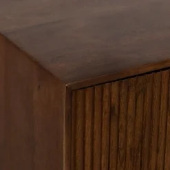 Mesita de Dormitorio en Madera de Mango y Hierro 50 cm 612714