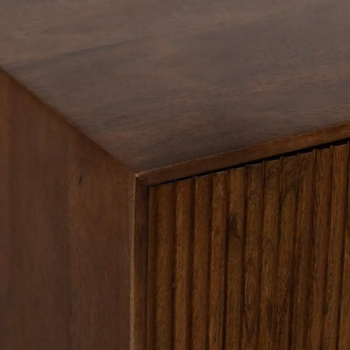 Mesita de Dormitorio en Madera de Mango y Hierro 50 cm 612714
