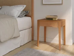 Mesita de Noche con Cajón en Fresno Natural VEDIA CG2120FN