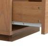 Mesita de Noche con 2 Cajones en MDF Acabado Madera MB-223045