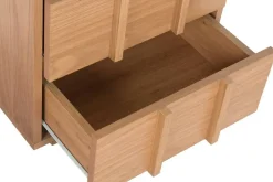 Mesita de Noche con 2 Cajones en MDF Acabado Madera MB-223045