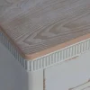 Mesita de Noche de Madera Natural con 3 Cajones 615203