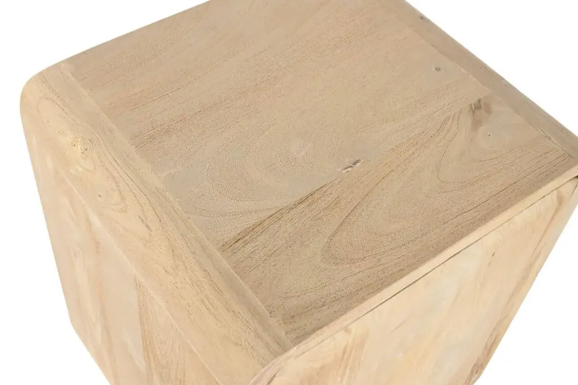 Mesita de Noche de Roble Natural con Puerta MB-221377
