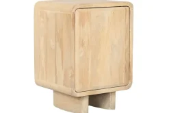 Mesita de Noche de Roble Natural con Puerta MB-221377