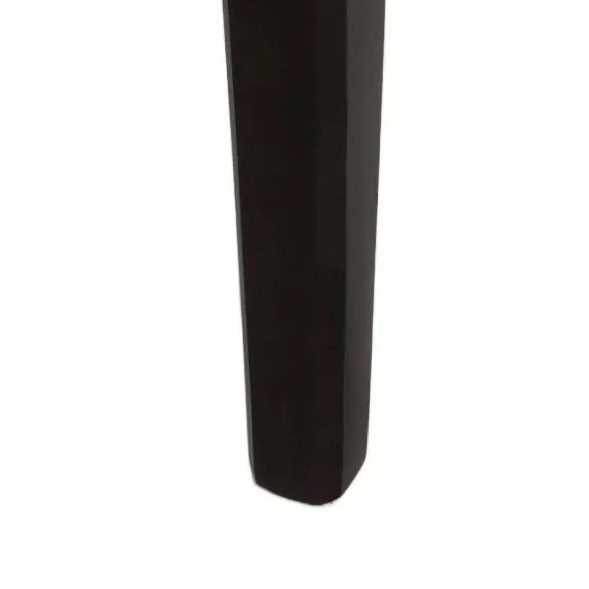 Mesita de Noche Negra con Cajón y Encimera de Mármol 43 cm 614085