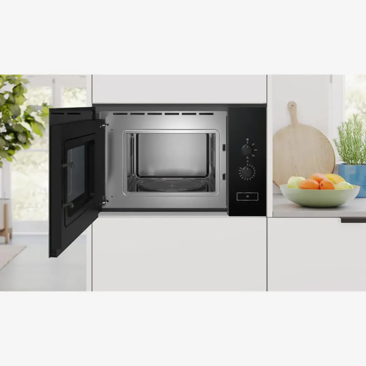 Microondas Balay integrable 20L sin grill cristal negro 3CP5002N3