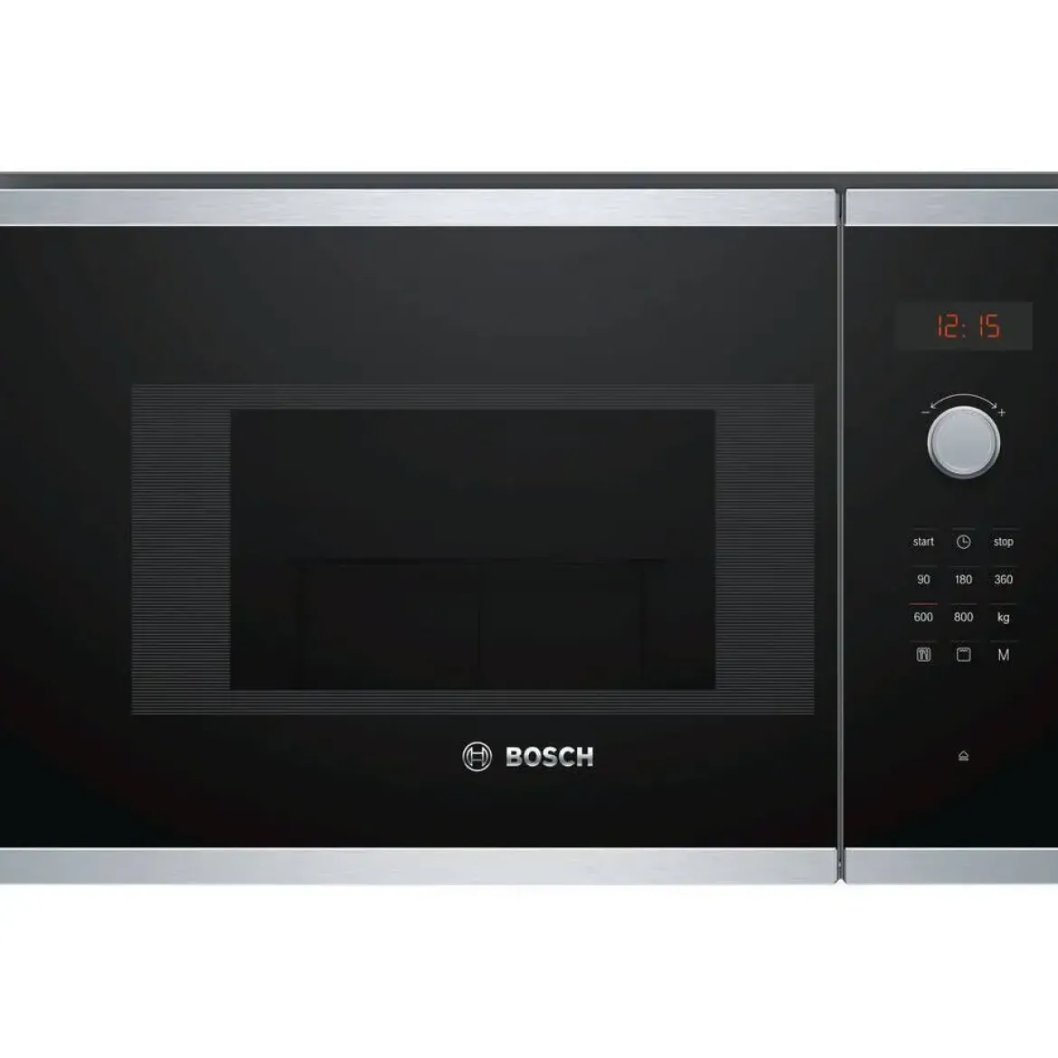 Microondas BOSCH Integrable/ Encastrable 38 cm Cristal Negro/Inox Display LED BOSCH BEL523MS0