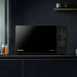 Microondas Hisense H20MOBP1G 20L con Grill Negro 700W Compacto