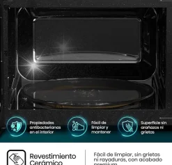 Microondas HISENSE H23MOBS5HG4 23L con Grill 1000W Negro Libre Instalación