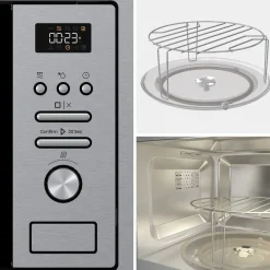 Microondas Hisense Integrable 20L Grill Inox BIM320G41X
