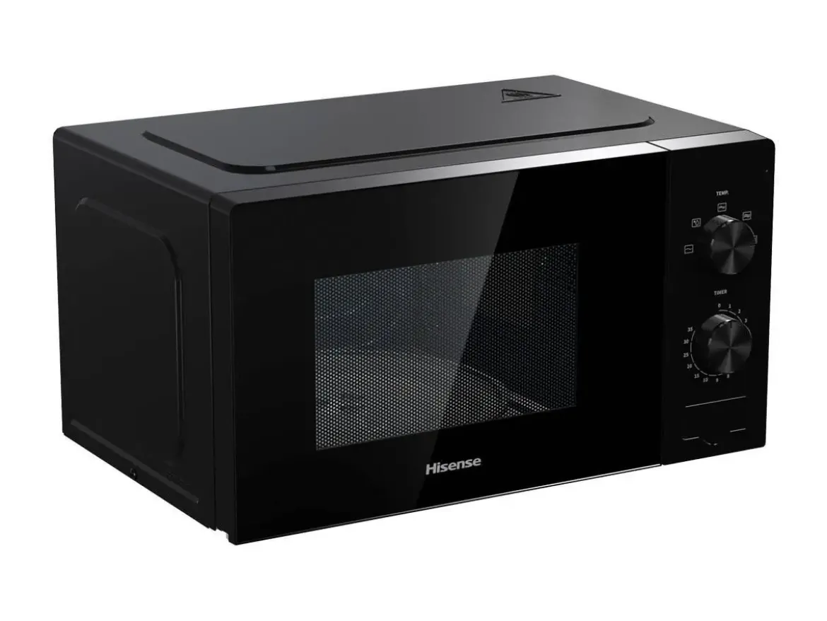 Microondas Hisense 20L 700W Negro con Modo ECO H20MOBP1