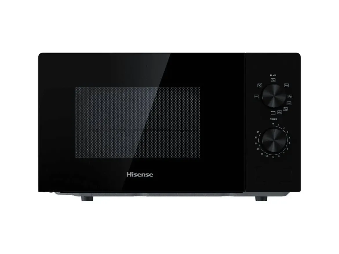 Microondas Hisense 20L 700W Negro con Modo ECO H20MOBP1
