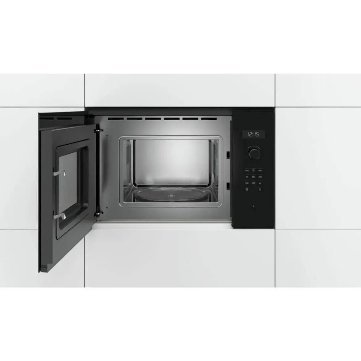 Microondas integrable Bosch 20L sin marco cristal negro BFL524MB0