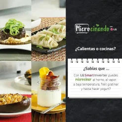 Microondas LG 30 Litros Negro con Grill y Control Táctil MH7032JAB