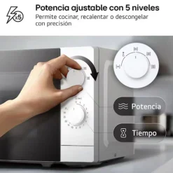 Microondas LG MS2082H 20L 700W Blanco Sin Grill