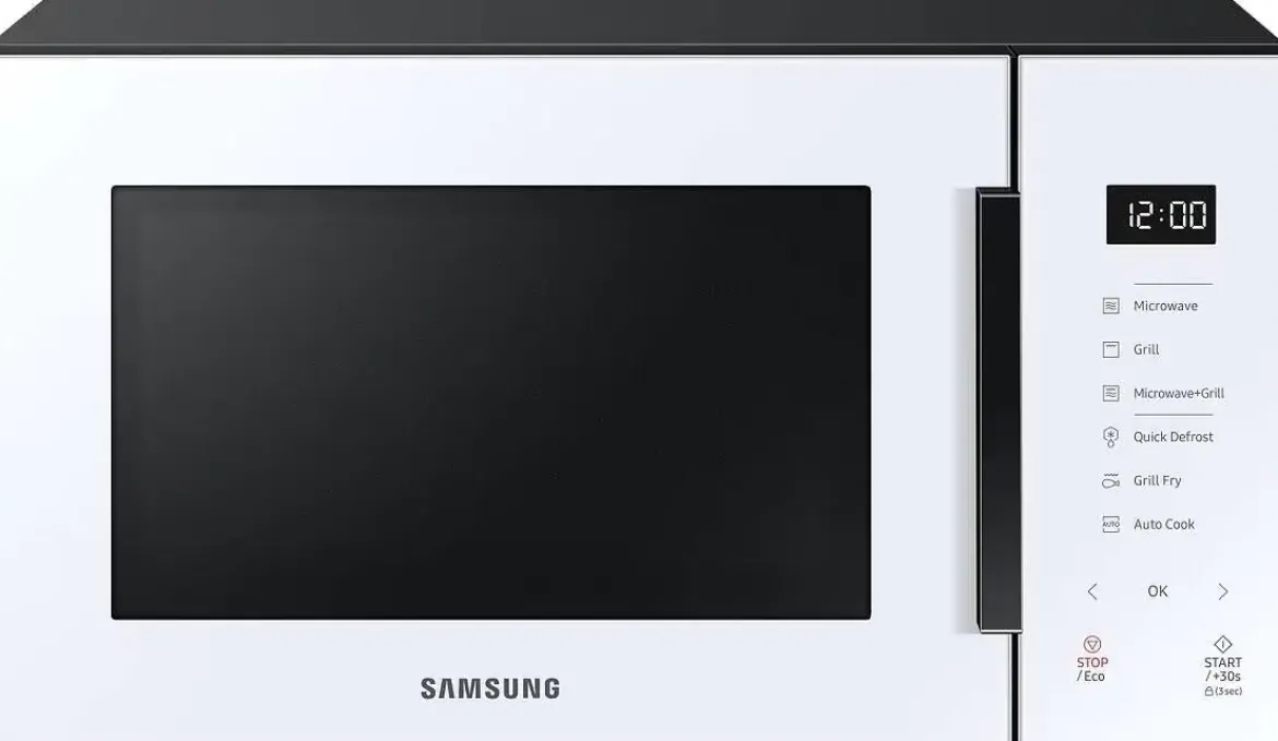Microondas SAMSUNG 23L Grill Blanco Cristal Cerámica MG23T5018CW
