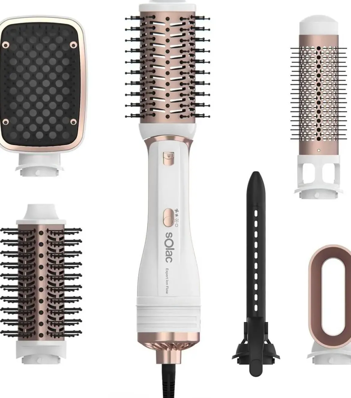 Moldeador de Pelo 5 en 1 con Tecnología Iónica SOLAC MD7405