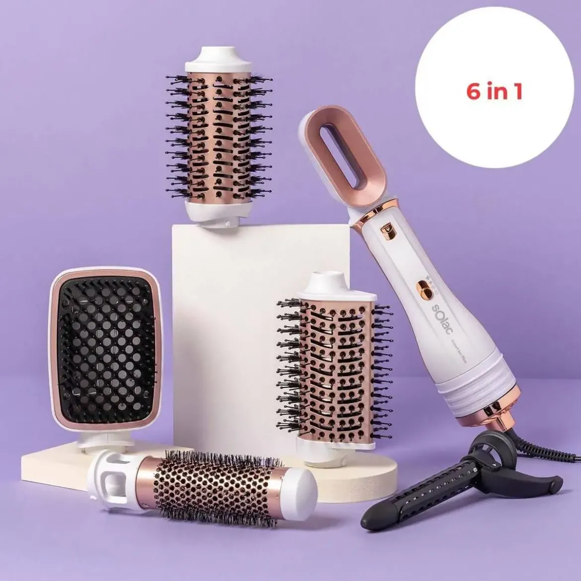 Moldeador de Pelo 5 en 1 con Tecnología Iónica SOLAC MD7405