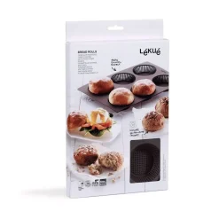Molde para Panecillos de Silicona Marrón LEKUE 882661