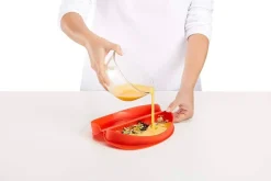 Molde para Tortilla de Silicona Platino Rojo LEKUE 882906