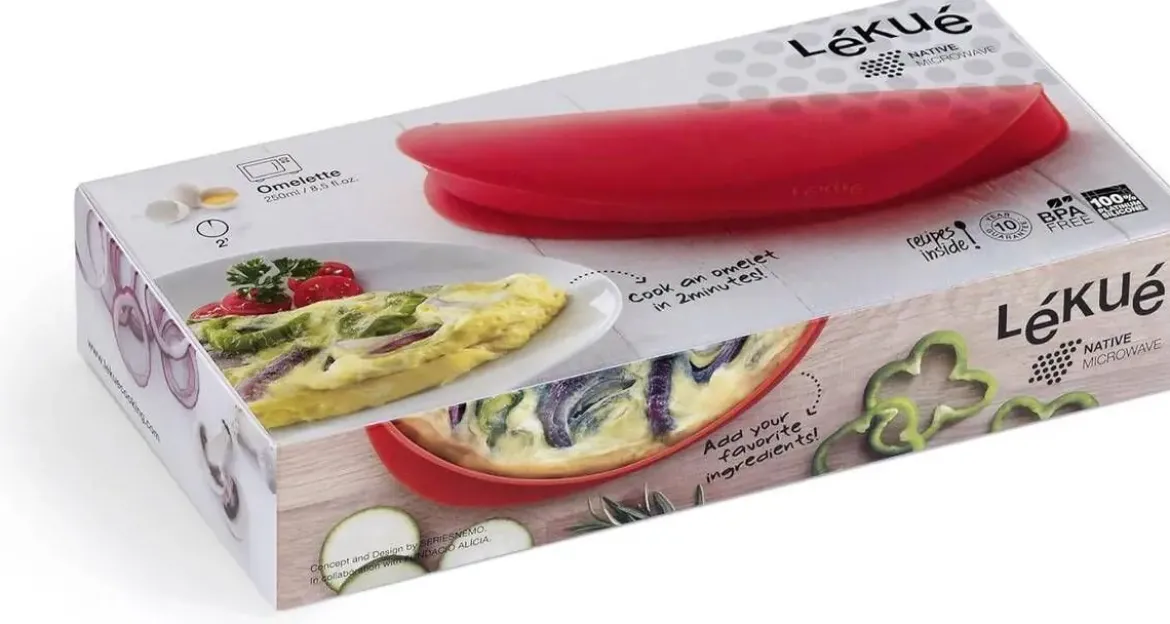 Molde para Tortilla de Silicona Platino Rojo LEKUE 882906