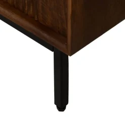 Mueble Alto de Madera de Mango con Huecos Asimétricos y 2 Puertas 60 cm 612719