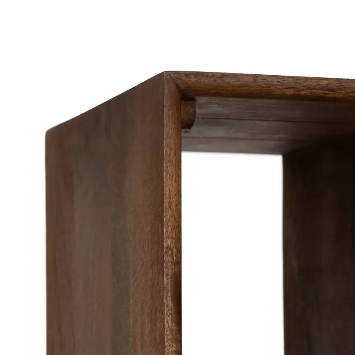 Mueble Alto de Madera de Mango con Huecos Asimétricos y 2 Puertas 60 cm 612719