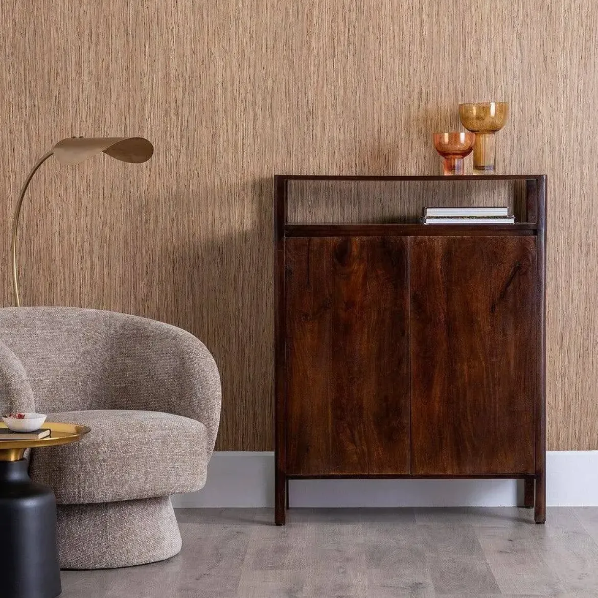 Mueble Auxiliar de Salón de Madera de Mango 612860