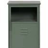 Mueble Auxiliar Pequeño Verde Menta de Metal-Cristal 611365