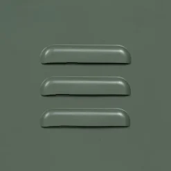Mueble Auxiliar Pequeño Verde Menta de Metal-Cristal 611365