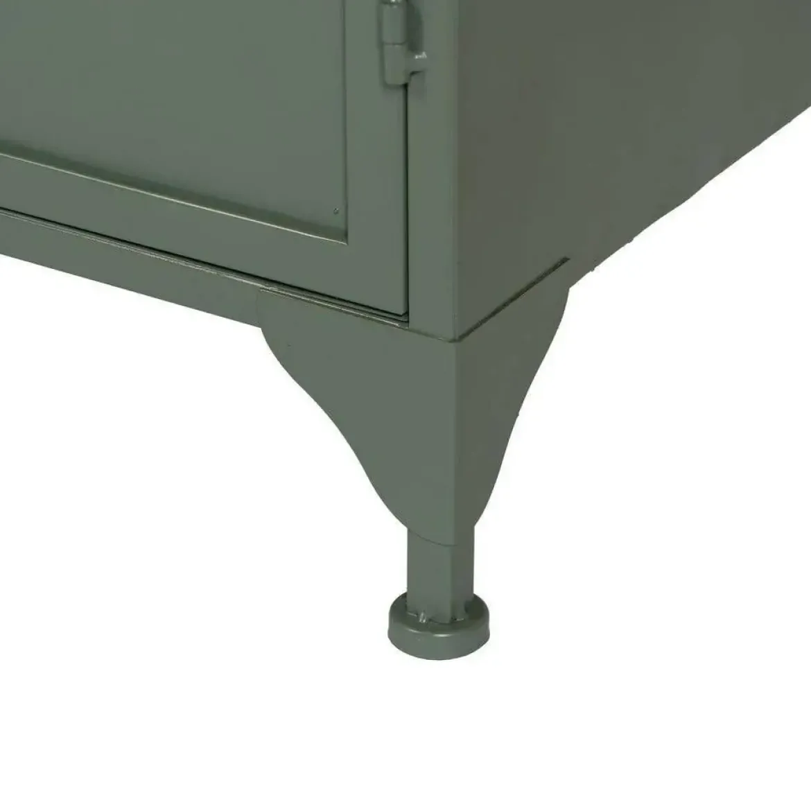 Mueble Auxiliar Verde Mental de Metal-Cristal 48x35x116 cm 611364