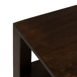 Mueble Bajo Marrón de Madera de Mango con 2 Puertas y 1 Hueco 97 cm 612861