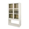 Mueble Bar de Olmo con Cristal y Botellero MB-228435
