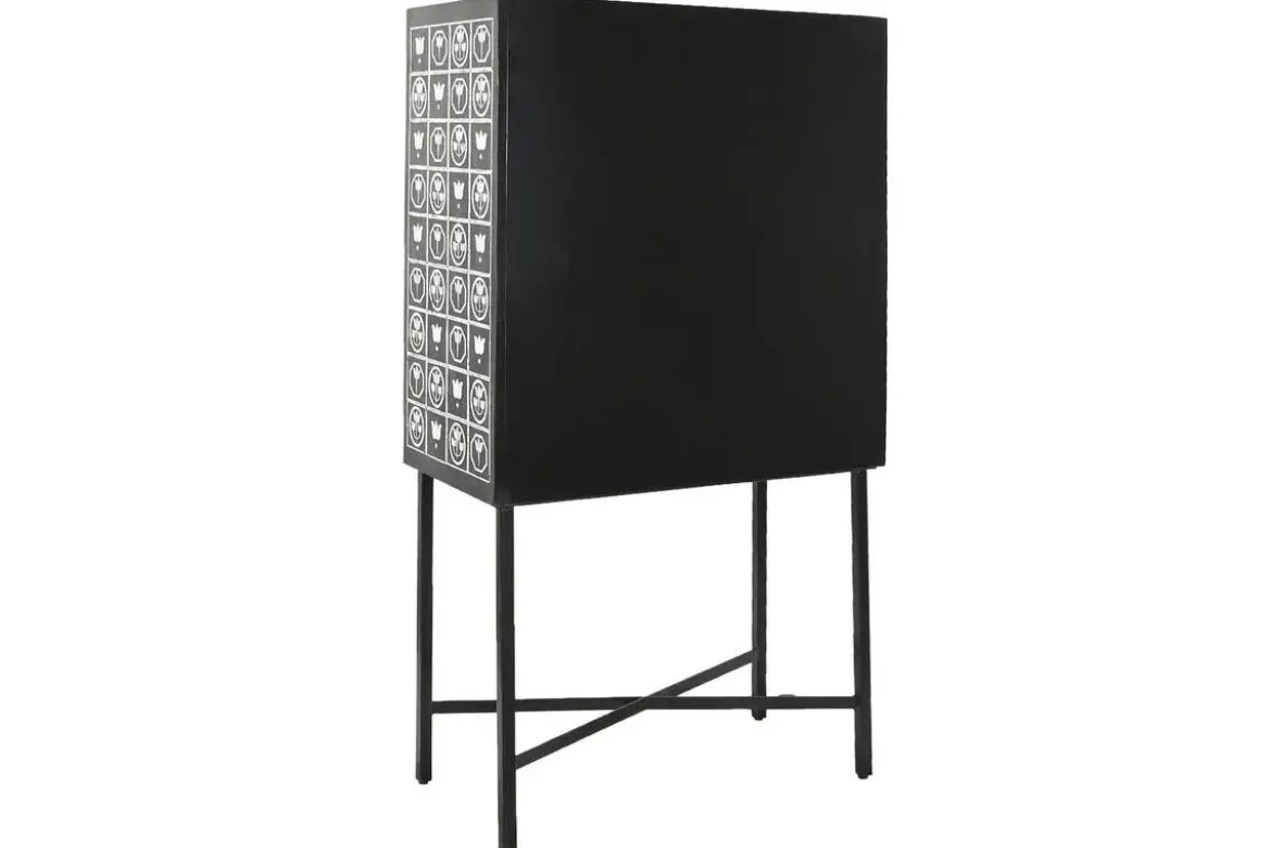 Mueble Bar Hierro y Hueso 80 cm Taracea Bicolor MB-208403