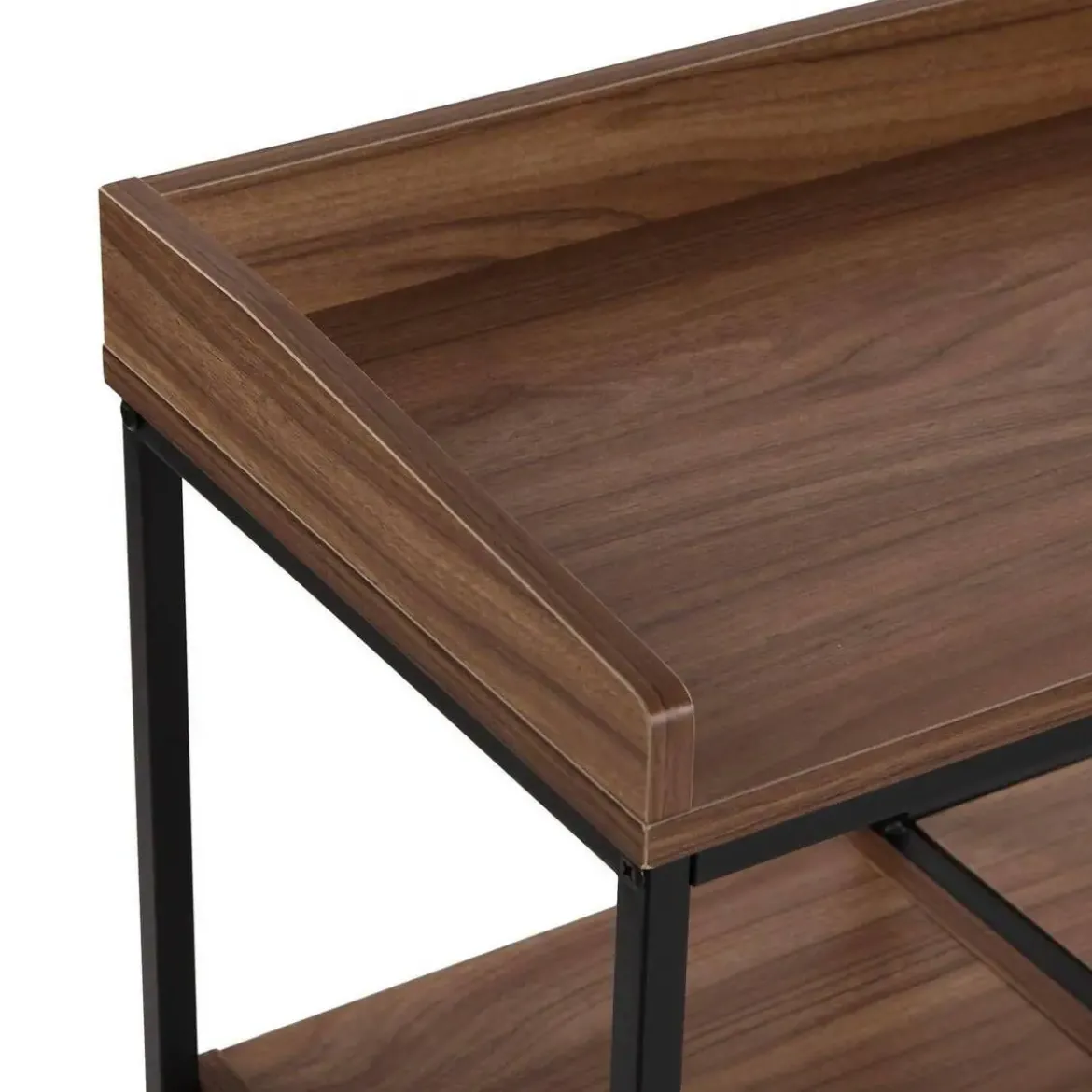 Mueble Botellero para 12 Botellas MDF y Metal 21300095