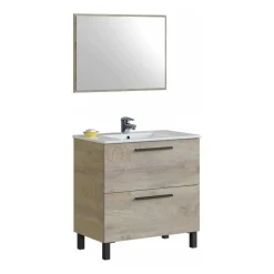 Mueble de Baño con 2 Cajones y Espejo 305422C AIR