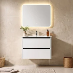 Mueble de Baño de 60 cm con 2 Cajones FAMILY TECH