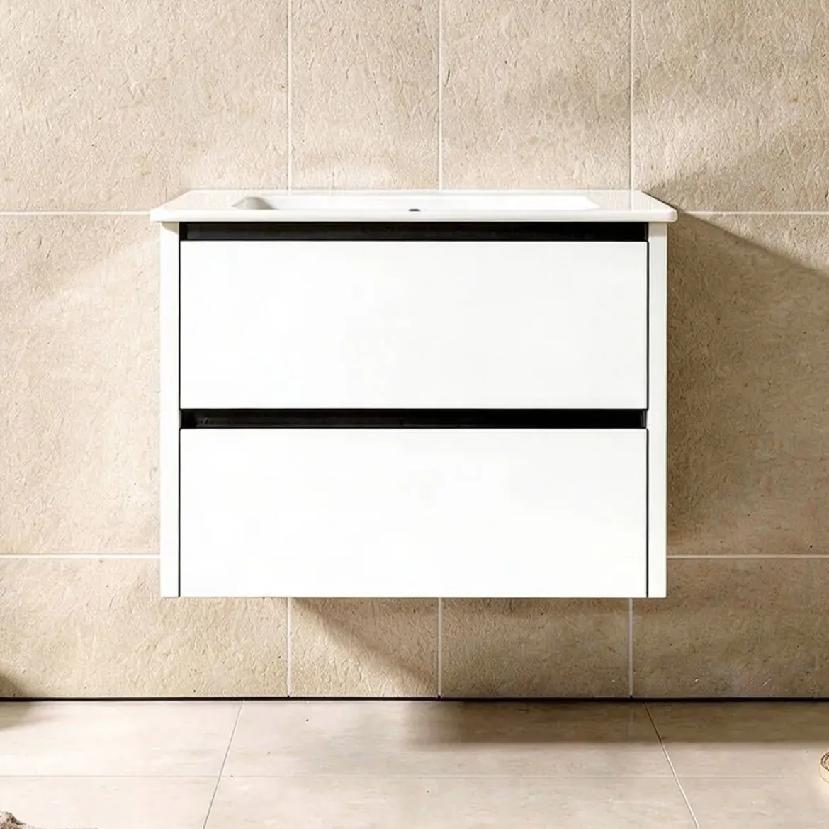 Mueble de Baño de 60 cm con 2 Cajones FAMILY TECH