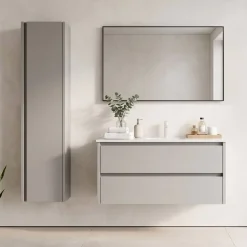 Mueble de Baño de 80 cm con 2 Cajones FAMILY TECH