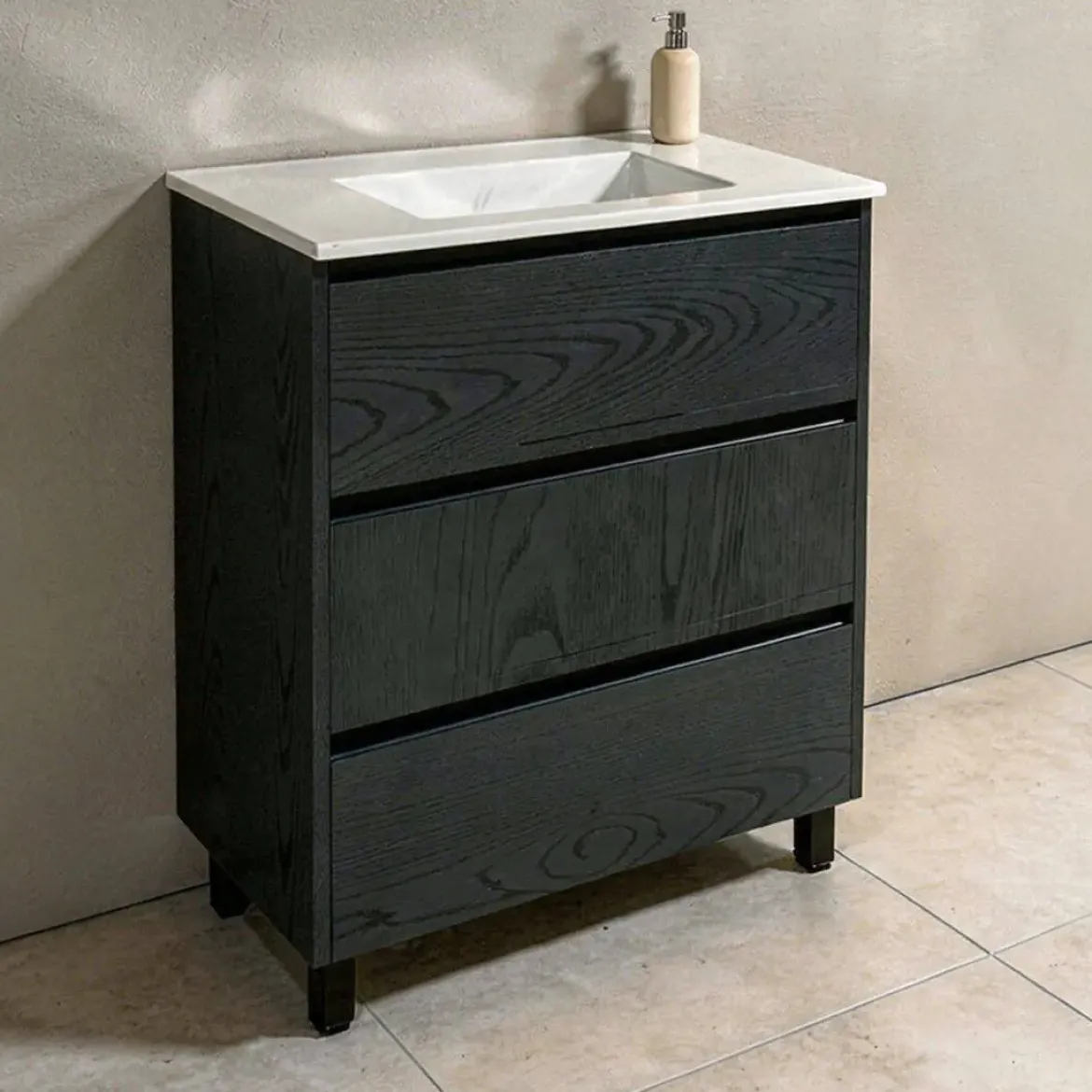 Mueble de Baño de 60 cm con 3 Cajones FAMILY TECH