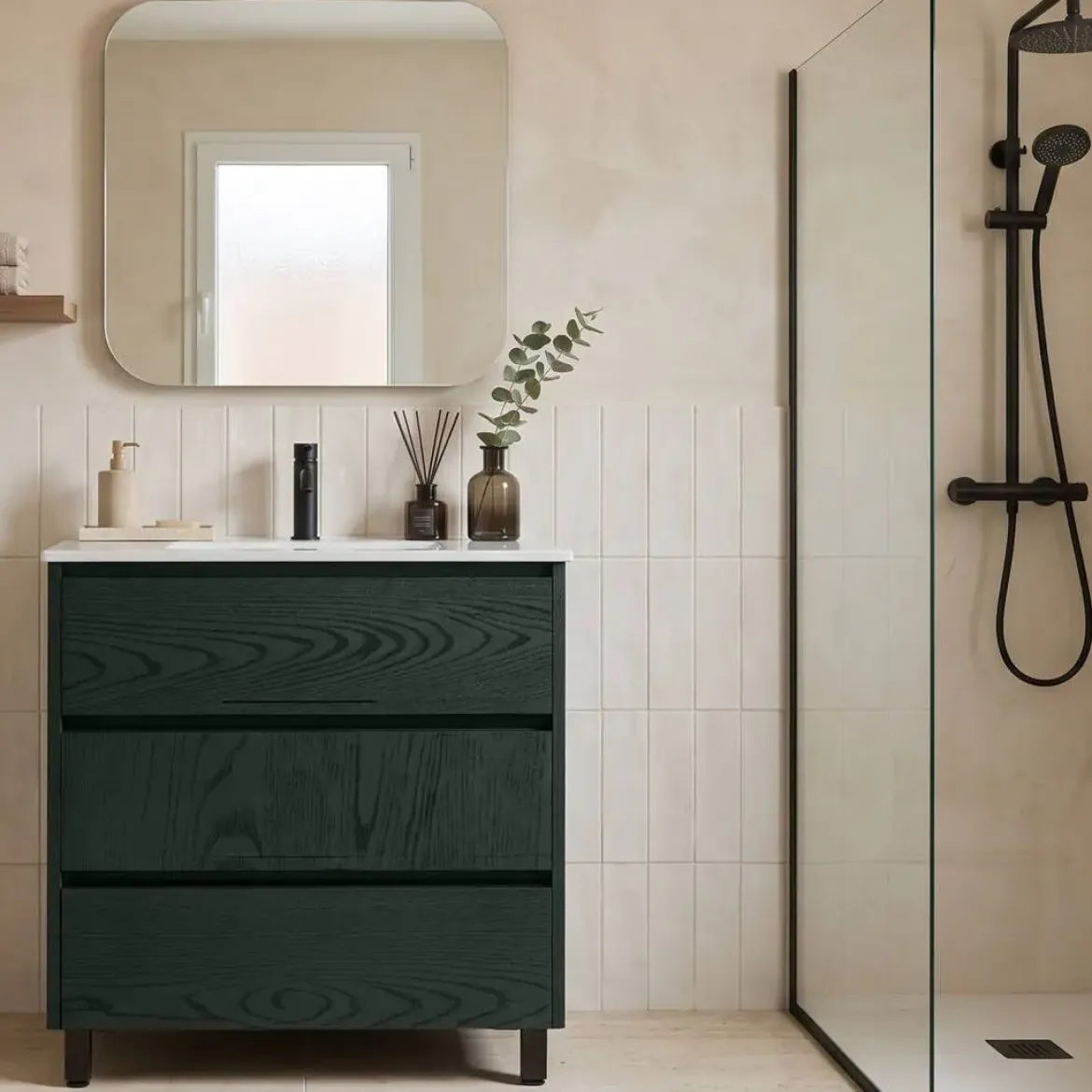 Mueble de Baño de 60 cm con 3 Cajones FAMILY TECH