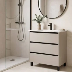 Mueble de Baño de 60 cm con 3 Cajones FAMILY TECH