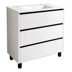 Mueble de Baño de 80 cm con 3 Cajones FAMILY TECH
