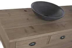 Mueble de Baño Doble en Madera Reciclada y Pino MB-225998