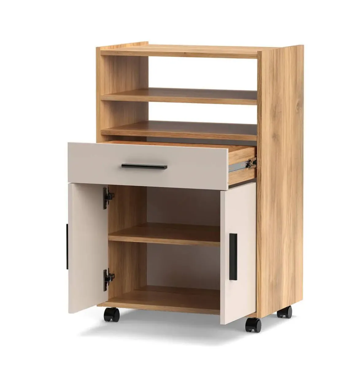 Mueble de Cocina Auxiliar de Melamina ELBA Mauvella-Beig A031EL11MVG