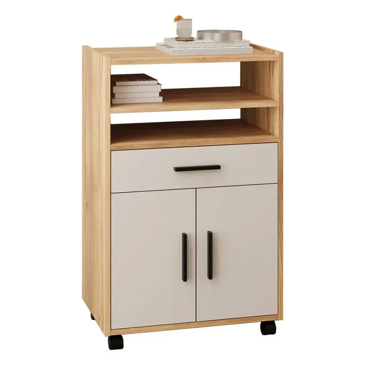 Mueble de Cocina Auxiliar de Melamina ELBA Mauvella-Beig A031EL11MVG