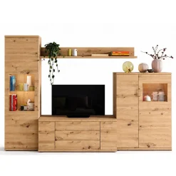Mueble de Salón Modular 300 cm en color Artisan KRONOS.5 N 618