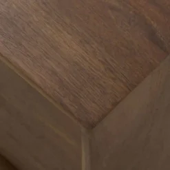 Mueble de televisiónde 3 puertas lisas de madera de mango natural con patas de metal GABAR 10822