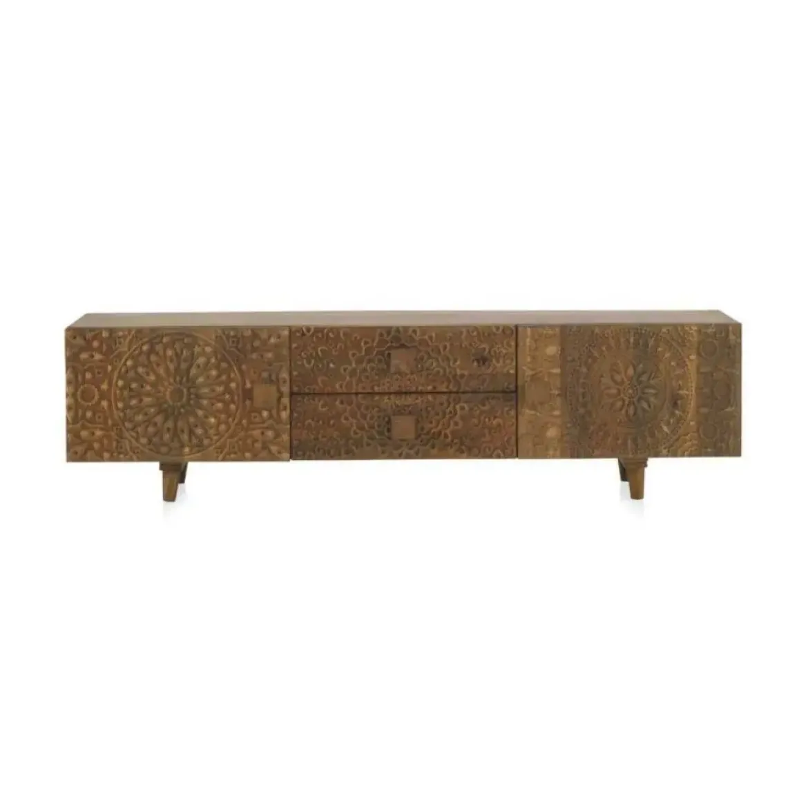 Mueble de TV con Diseño Geométrico Oriental 10694